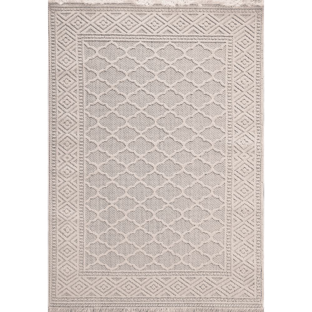 Dynamic Rugs 3605-109 Seville 7.10 Ft. X 10 Ft. Rectangle Rug in Ivory/Soft Grey